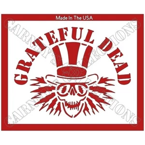 8"x10" Clear Plastic Stencil - Grateful Dead (SCA189)***** - Picture 1 of 2