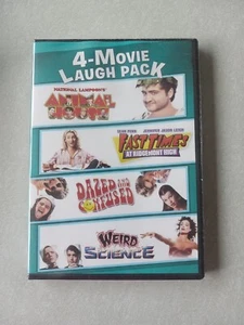 4 Movie Laugh Pack (Animal House / Fast Times/Dazed/Weird Science (DVD) New - Picture 1 of 2