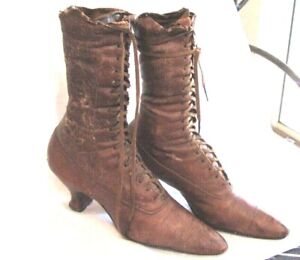 Antique Victorian Antique Lace Up Shoes Boots 1800's