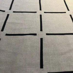 54" Wide Tape it Up Black 100% Linen Fabric - Picture 1 of 1