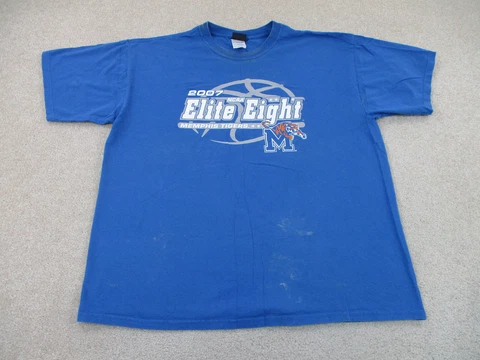 Memphis Tigers Shirt Adult Extra Large Blue College Football Outdoors Mens A46* Cover