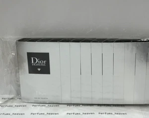 10 X DIOR HOMME EAU DE TOILETTE VIAL SPRAY MEN 0.03 Oz / 1 ml NEW SAMPLE SEALED - Picture 1 of 2