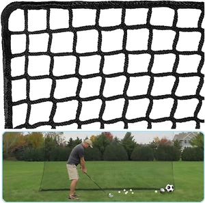 Golf Practice Net Netting Barrier Nets Nylon Black NEW - Picture 1 of 11