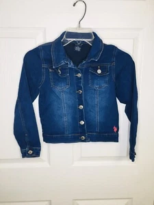 US Polo Girl's Jean Jacket Size 10 EUC - Picture 1 of 5