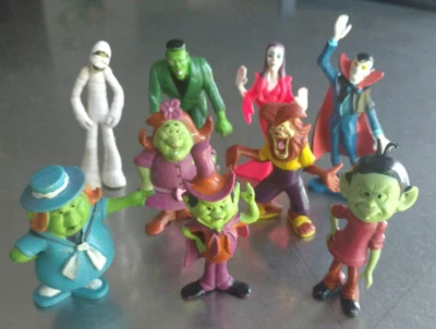 Juego completo de 9 figuras Chemtoy Groovie Goolies, raro, Groovy Ghoulies Foto 1 de 4