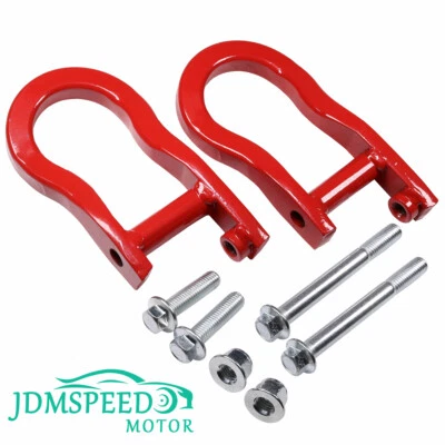Kit de ganchos de remolque rojo cardinal 84192871 aptos para Chevrolet Silverado 1500 GMC Sierra Foto 1 de 4