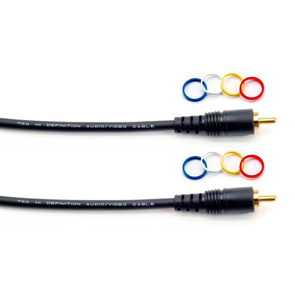 Mogami PURE PATCH RR-01 Molded Assembly GOLD RCA Plug Cable 1 ft - Image 1 of 1