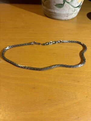 Calvin Klein маркированный CK тяжелый серебристый замок звено цепи мужчин или женщин 16» L - Изображение 1 из 4