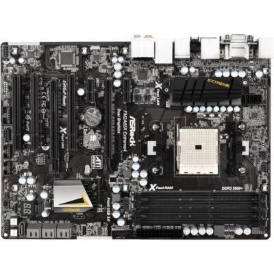ASROCK FM2A85X Extreme4 Motherboards AMD A85X DDR3 Socket FM2 ATX - Image 1 of 2