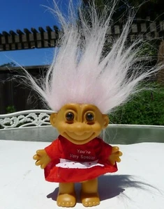 Pegatina original Russ You're Very Special 5"" muñeca troll # 18202 cabello rosa década de 1990 - Imagen 1 de 6