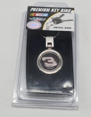 DALE EARNHARDT SR. #3 PREMIUM SWIVEL BASE KEY RING; NIP  - Image 1 of 2