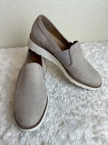 Franco Sarto Hailie 2 Wedge Loafers Women’s Size 7 M Beige Leather Slip On Shoes - Picture 1 of 8