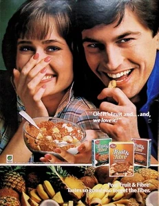 VINTAGE 1980s Print Ad ~ Post Fruit & Fibre Cereal ~ Tastes so good you forgot.. - Picture 1 of 1
