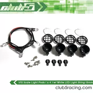 1/10 Scale Light Pods ( x 4 ) w/ White LED Light String ( 5 mm ) - Picture 1 of 4