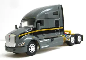 DCP gray/yellow Kenworth T680 sleeper tractor new no box 1/64 - Picture 1 of 5