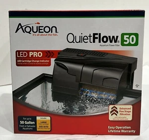 Filtro de alimentación para acuario Aqueon QuietFlow LED PRO 50, CAJA ABIERTA (C2) - Imagen 1 de 10