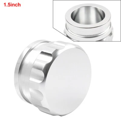 1.5" inch Silver Aluminium Weld On Filler Neck W/ Cap Oil Fuel Water Tank Cover - Image 1 of 4