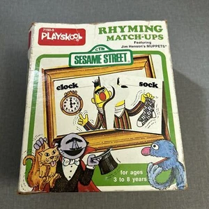 SESAME STREET Rhyming Match Ups Puzzle Vintage 1977 - Picture 1 of 8