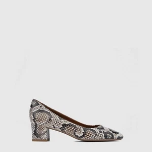 $350 AQUATLIA PASHA SNAKE-EMBOSSED LEATHER POINTED TOE PUMP HEELS SHOES SZ 9 - Picture 1 of 7