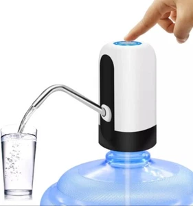 Portable Water Bottle Pump Electric Water Dispenser with Switch and USB Charging - Picture 1 of 8