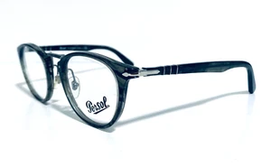 PERSOL PO 3107-V 1020 EDICIÓN MÁQUINA DE ESCRIBIR RAYAS GRIS RX GAFAS 47-22-145 MM - Imagen 1 de 12