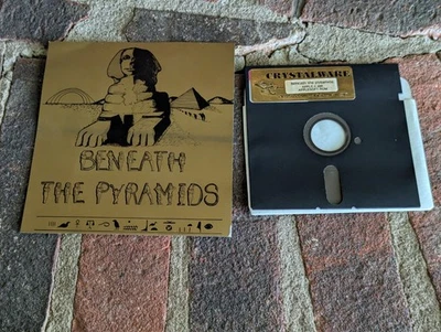 Beneath the Pyramids APPLE II IIE IIC IIGS Crystalware Complete w/ Manual - Image 1 of 2