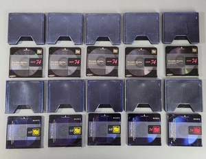 10 x Sony MDW 60 74 (1997) min MiniDiscs Old School - Picture 1 of 4