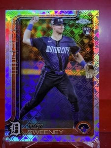 2025 Topps Chrome Logofractor Edition Trey Sweeney #6 RC Detroit Tigers - Picture 1 of 2