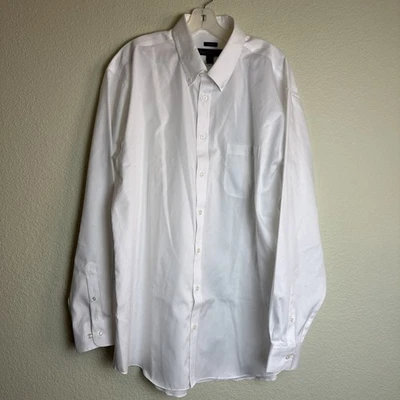 Joseph & Feiss Men's NWT White Non Iron Size 18 Tall 36/37 Button Down - Image 1 of 4