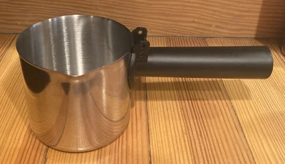 Stainless Steel Milk Frothing Pitcher 15 Oz. Cool Handle Latte Cappuccino READ! - Image 1 of 4