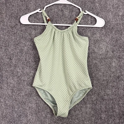 Traje de baño Abercrombie niños niñas talla 7/8 tejido verde Foto 1 de 4