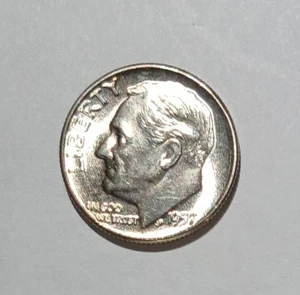1957 Roosevelt Dime Gem Stempelglanz - Bild 1 von 2