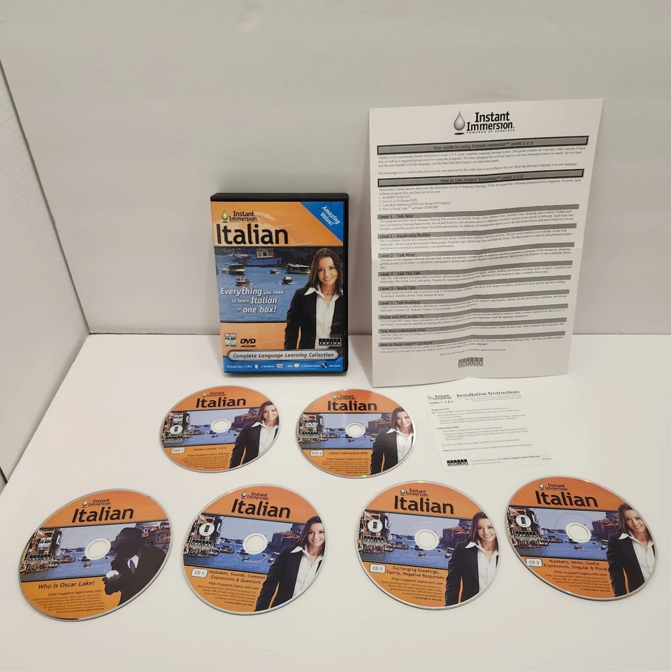 Instant Immersion Italian. Complete Language Learning Collection Vol. I VGC  - Image 1 of 4
