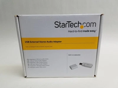 Neuer StarTech ICUSBAUDIO USB Zu Stereo Audio Adapter Konverter - Bild 1 von 3