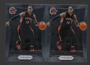 2012 DeMAR DeROZAN PANINI PRIZM FIRST YEAR PRIZM 2 CARD ROOKIE LOT - Picture 1 of 1