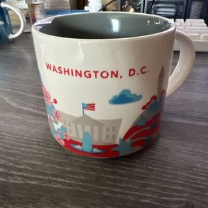 2013 Starbucks You Are Here Collection Washington DC 14 Unzen Keramik Kaffeebecher - Bild 1 von 5