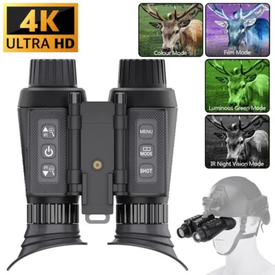 NV8300 Helmet Night Vision Goggles 3D Stereo Imaging Infrared 1080P Binoculars - Image 1 of 4
