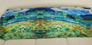 NEW - CHERIE BLISS ARTISTIC DESIGN LONG SCARF/WRAP w/FRINGE, 72" XX 28" - Picture 1 of 5