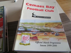 Cemaes Bay. - v.- Porthmadog. Cymru Alliance. 1999-00. - Picture 1 of 12