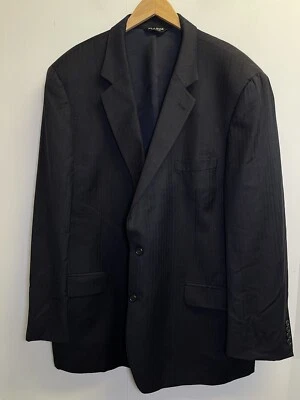 Chaqueta Blazer Jos A Bank Para Hombre 50 Larga 100% Lana Azul Marino 2 Botones Espiga Foto 1 de 4