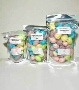 Freeze Dried Candy Nuclear Sours *Pick Bag Size* Made Fresh To Order - Picture 1 of 4