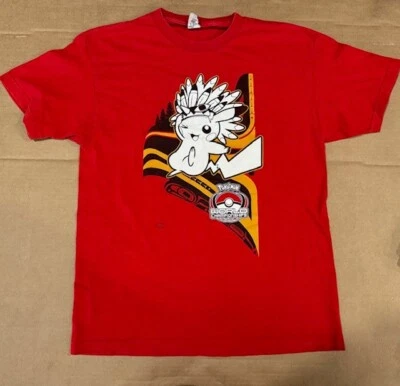 Pokemon World Championships T Shirt Adult Large 2013 Canada Red Pikachu STAFF - Image 1 of 4