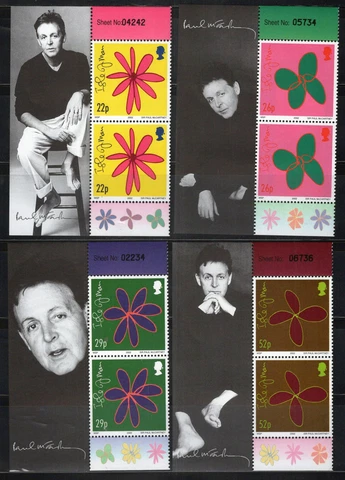 ZAYIX Isle of Man 960-965 MNH Flowers Art Sir Paul McCartney 010122SM133 Cover