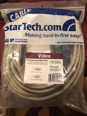 15 ft DVI-D Dual Link Cable - M/M Startech DVIDDMM15 - Image 1 of 2