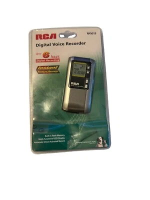 RCA RP5013 Gray Portable 16 MB Digital Automatic Voice-Activated Recorder - Image 1 of 2