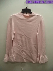 Women's Size 3 Ted Baker Brinlo Frill Sleeve Sweater Dusky Pink WMK-BRINLO-WH9W - Picture 1 of 4