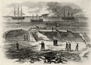 Batería de la Unión de la Guerra Civil Newport News Virginia Voluntarios de Nueva York - Imagen 1 de 1