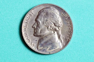 ESTATE FIND 1954 PROOF Jefferson Nickel #L06973 - Picture 1 of 2