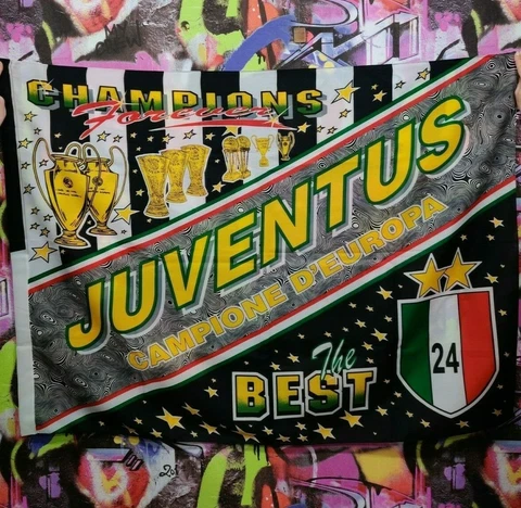 Juventus FC Juve Italy Soccer Big Fans Flag Size: 133 x 96 cm Cover