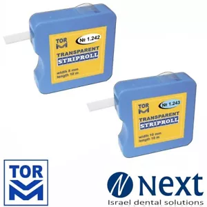 Lote X 2 Matrices Dentales Transparentes Tiras Rollo Compuesto - Imagen 1 de 3